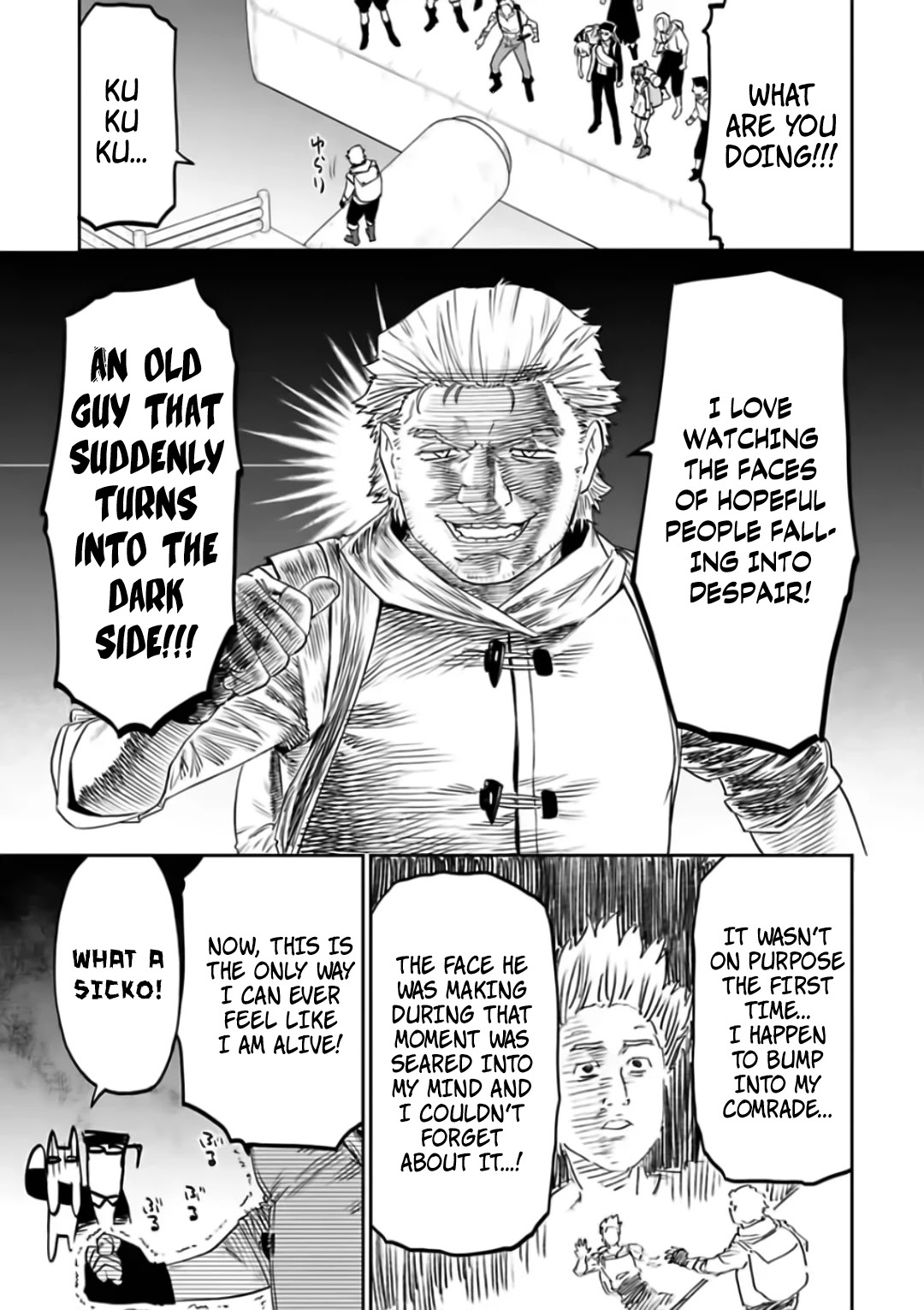 Fantasy Bishoujo Juniku Ojisan to Chapter 88 page 5 - Chapter 88: Fabiniku Ojisan And Killing Intent