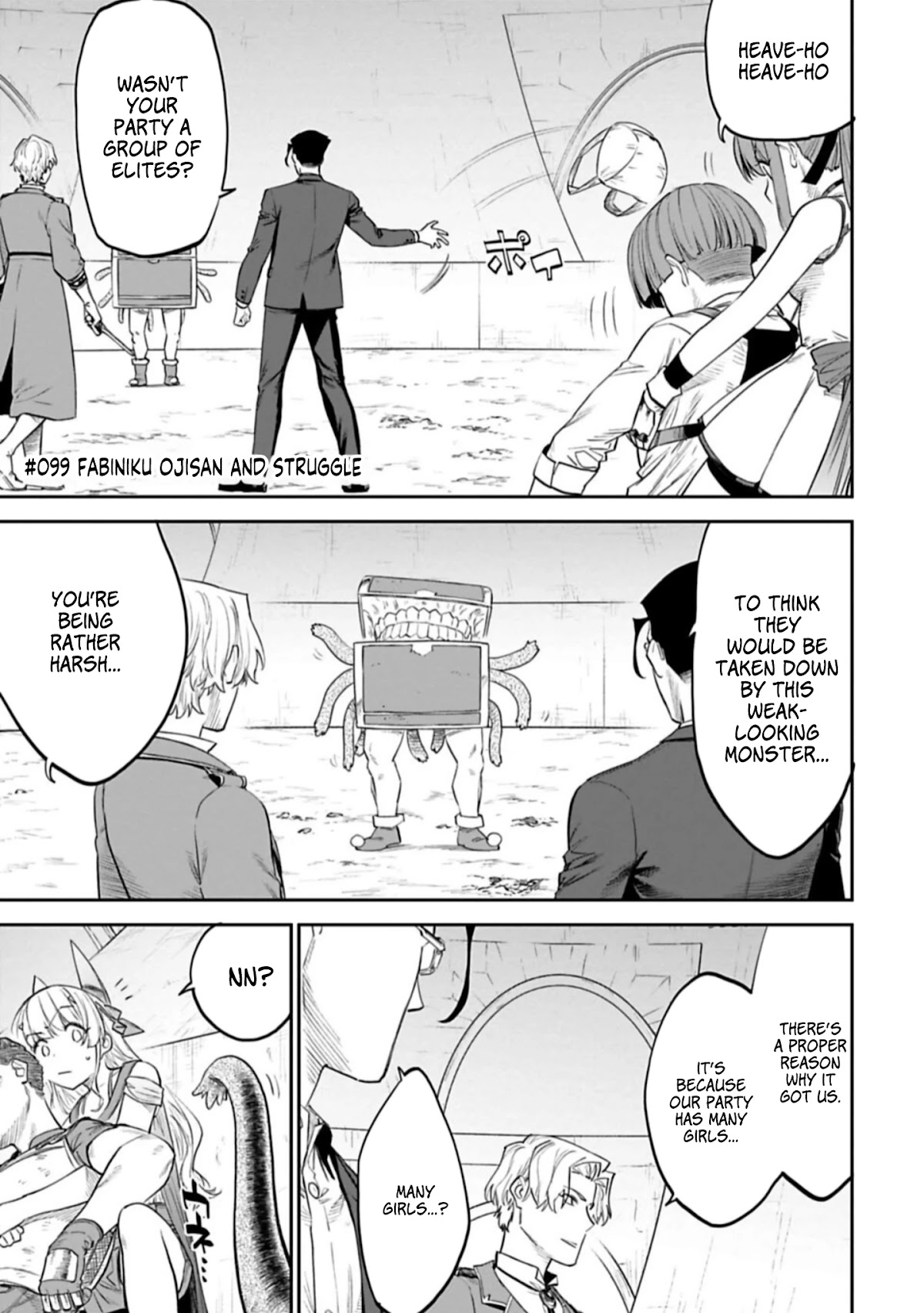 Fantasy Bishoujo Juniku Ojisan to Chapter 99 page 1 - Chapter 99: Fabiniku Ojisan And Struggle