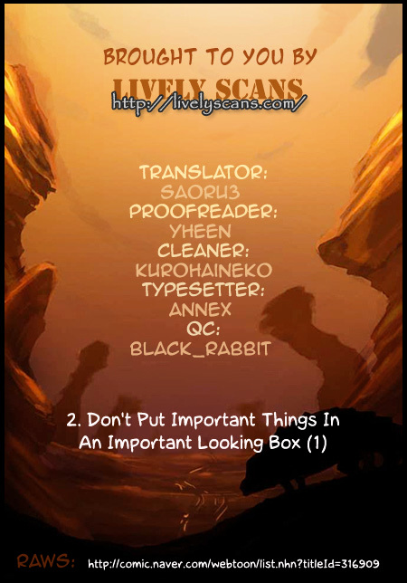 Fantasy World Survival Chapter 5 page 1 - Chapter 5 : Don't Put Important Things In An Important Looking Box (1)
