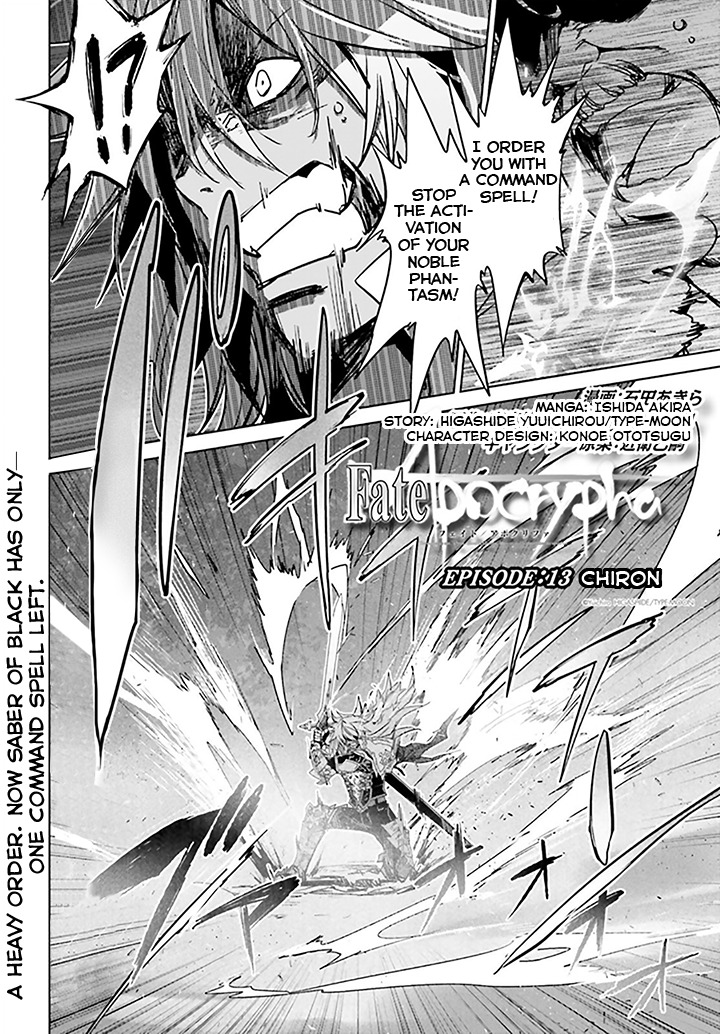 Fate/Apocrypha Chapter 13 page 2 - Chapter 13: Episode: 13 Chiron