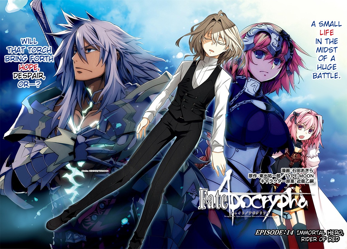 Fate/Apocrypha Chapter 14 page 2 - Chapter 14: Episode: 14 Immortal Hero, Red Rider