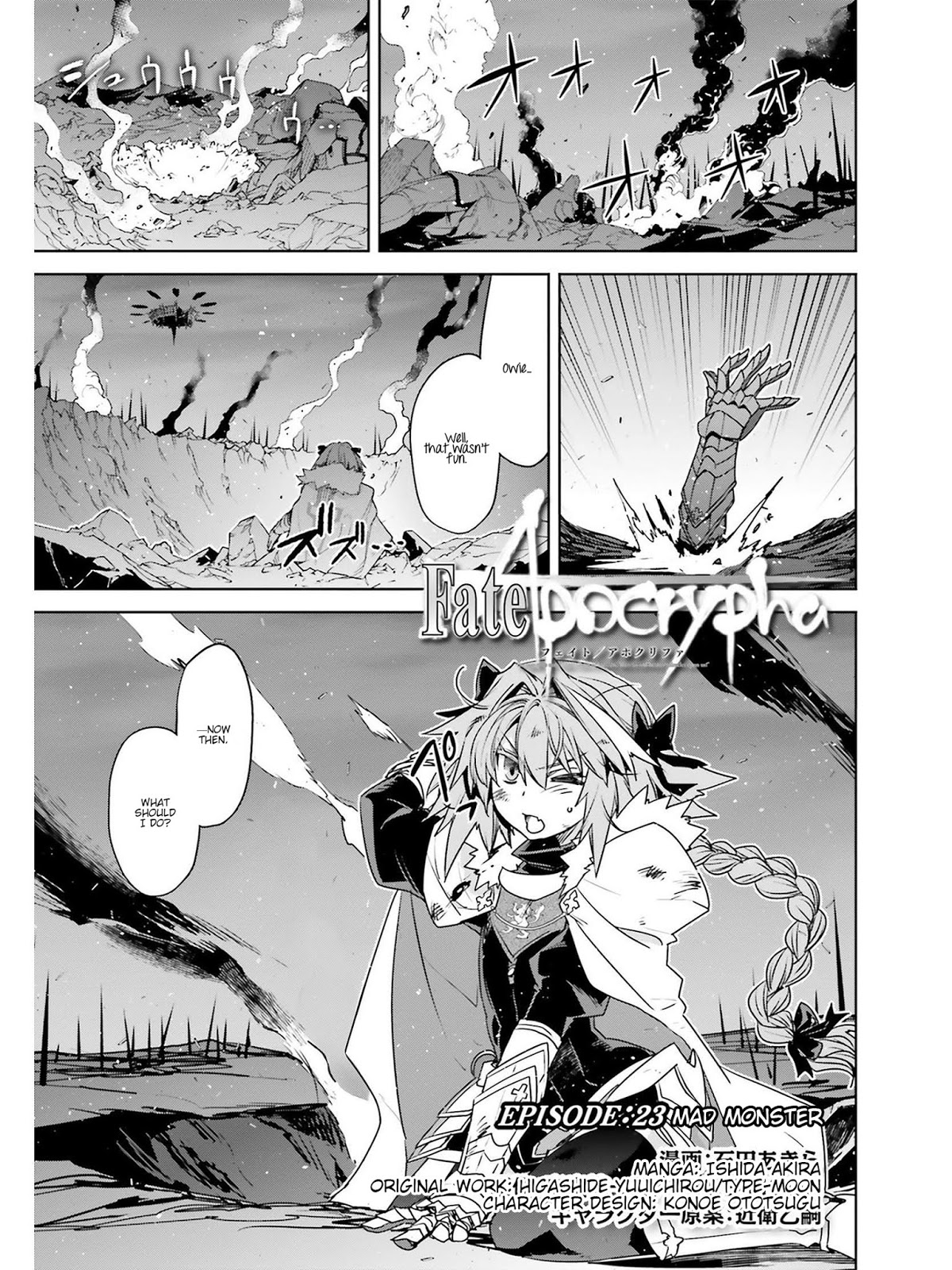 Fate/Apocrypha Chapter 23 page 1 - Chapter 23: Episode: 23 Mad Monster