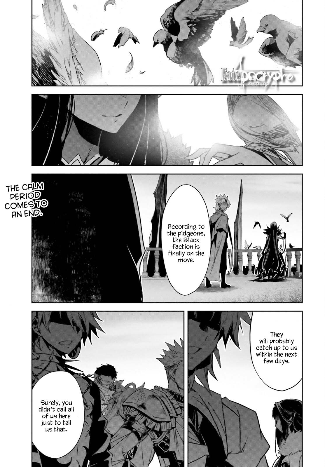 Fate/Apocrypha Chapter 52 page 1 - Chapter 52: Episode: 52 The Final Night