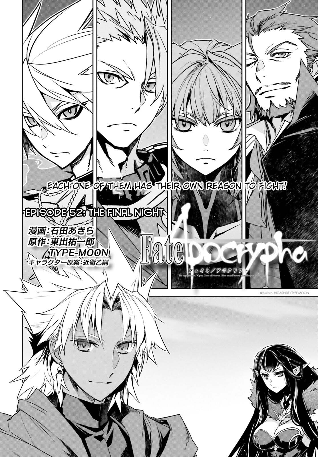 Fate/Apocrypha Chapter 52 page 2 - Chapter 52: Episode: 52 The Final Night