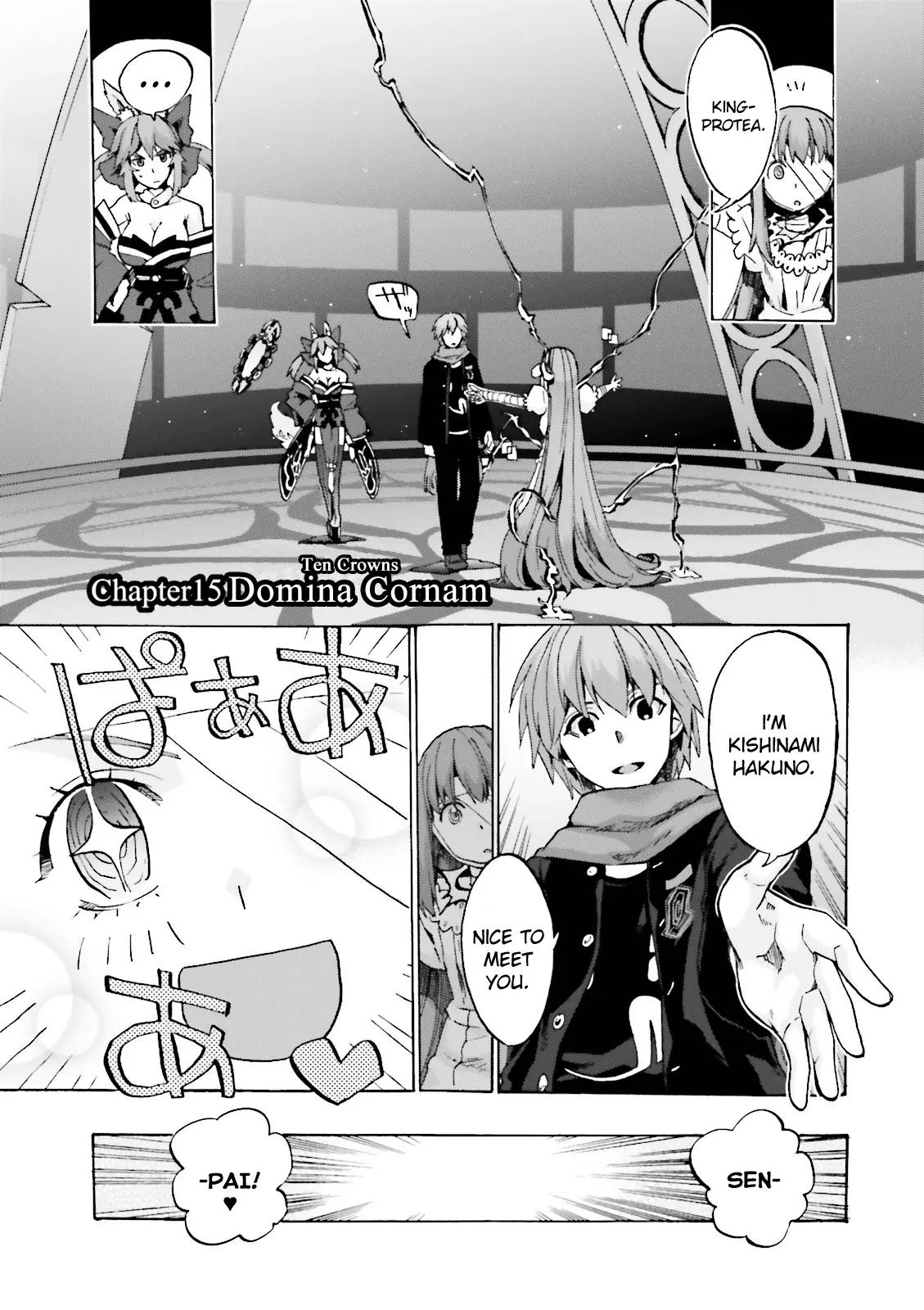 Fate/Extra CCC - Foxtail Chapter 16 page 1 - Chapter 16: Domina Cornam