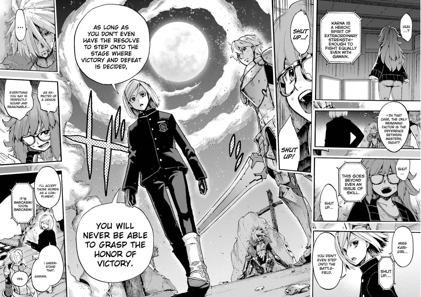 Fate/Extra CCC - Foxtail Chapter 32 page 16 - Chapter 32: Gawain VS Karna III