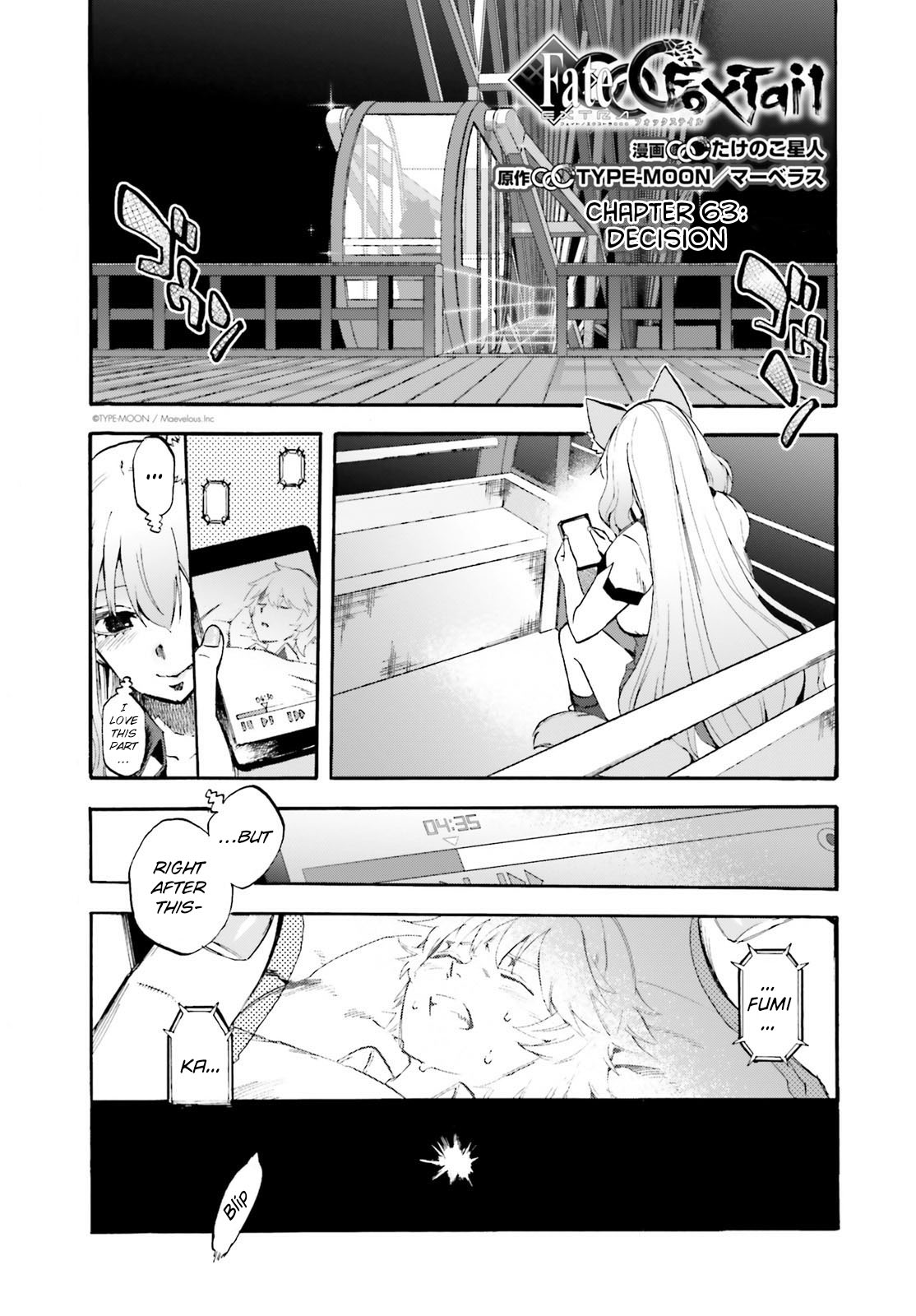 Fate/Extra CCC - Foxtail Chapter 63 page 1 - Chapter 63: Decision