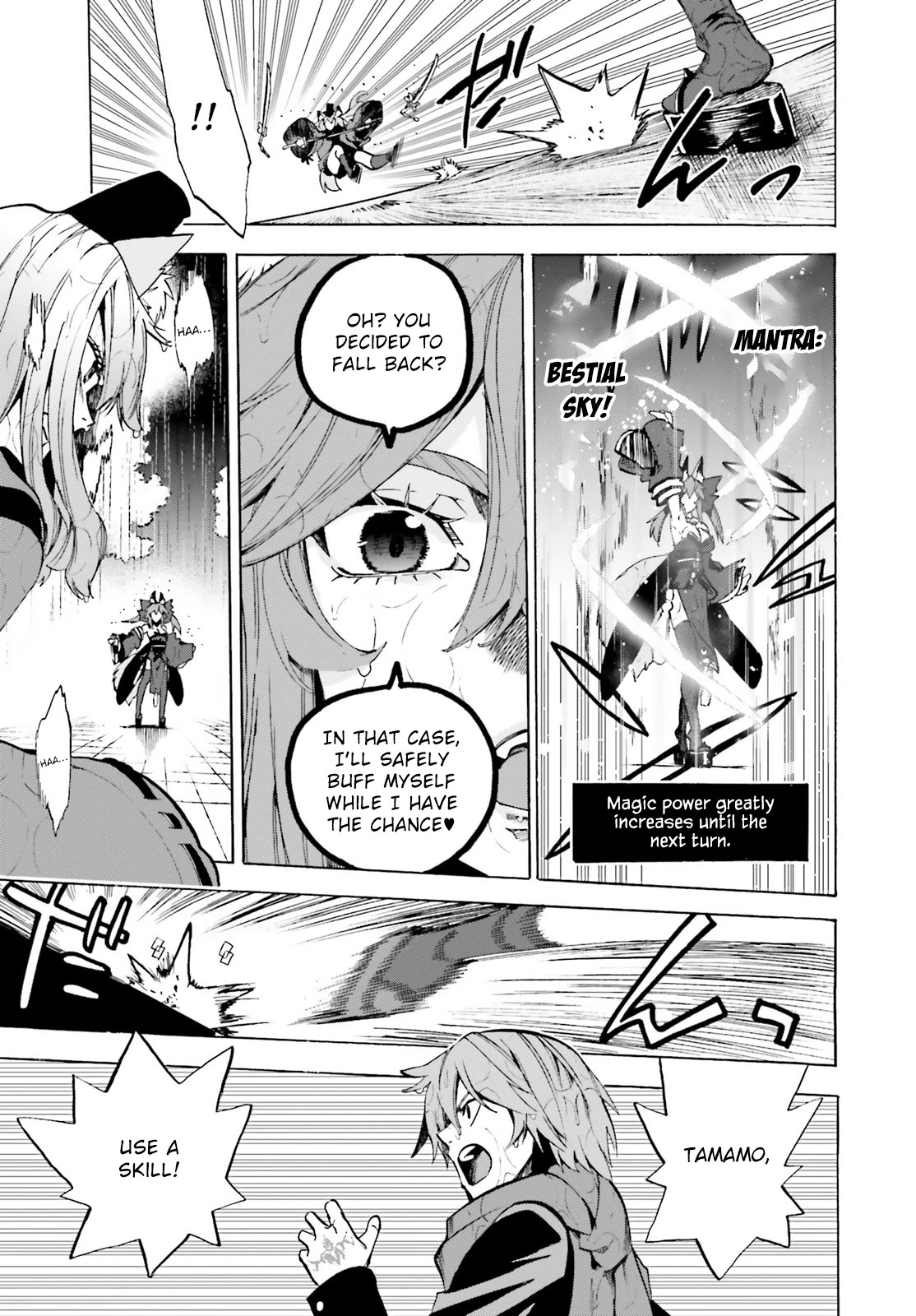 Fate/Extra CCC - Foxtail Chapter 73 page 21 - Chapter 73: Caster vs Saber V