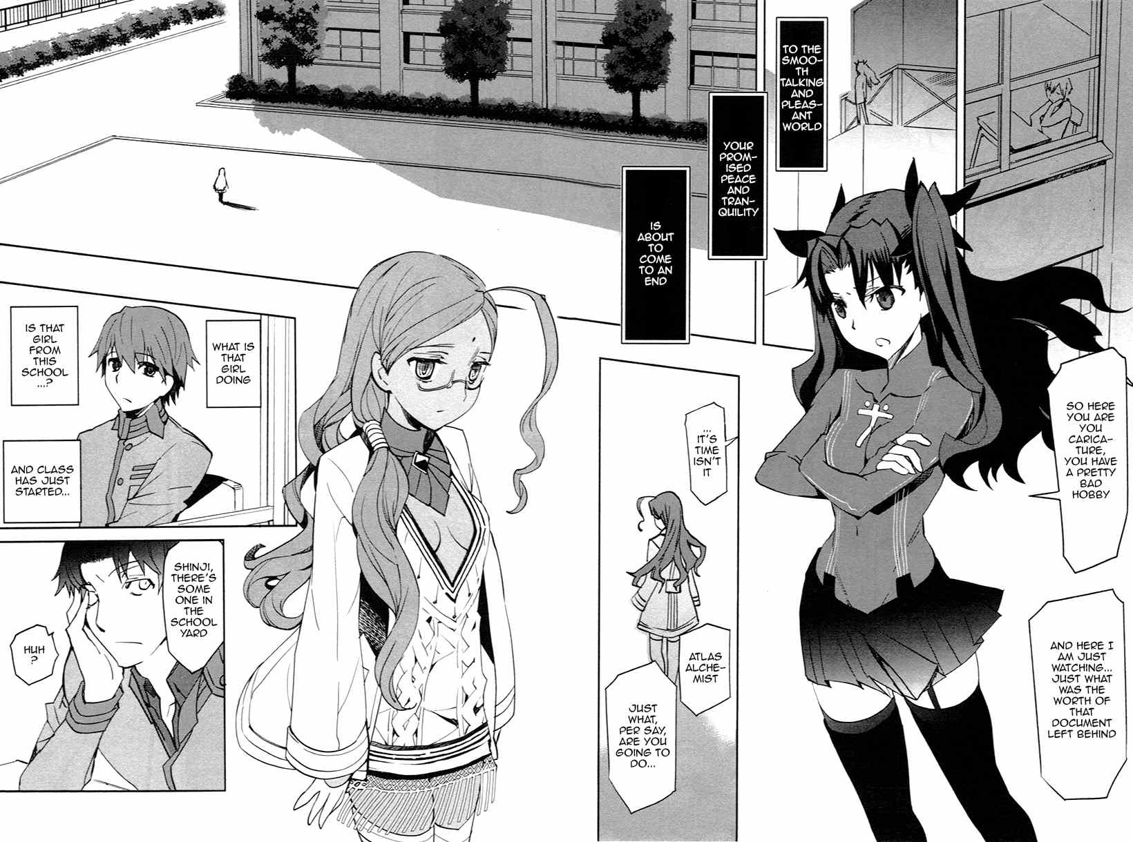 Fate/Extra Chapter 1 page 9 - Chapter 1: Normality Crumble Away