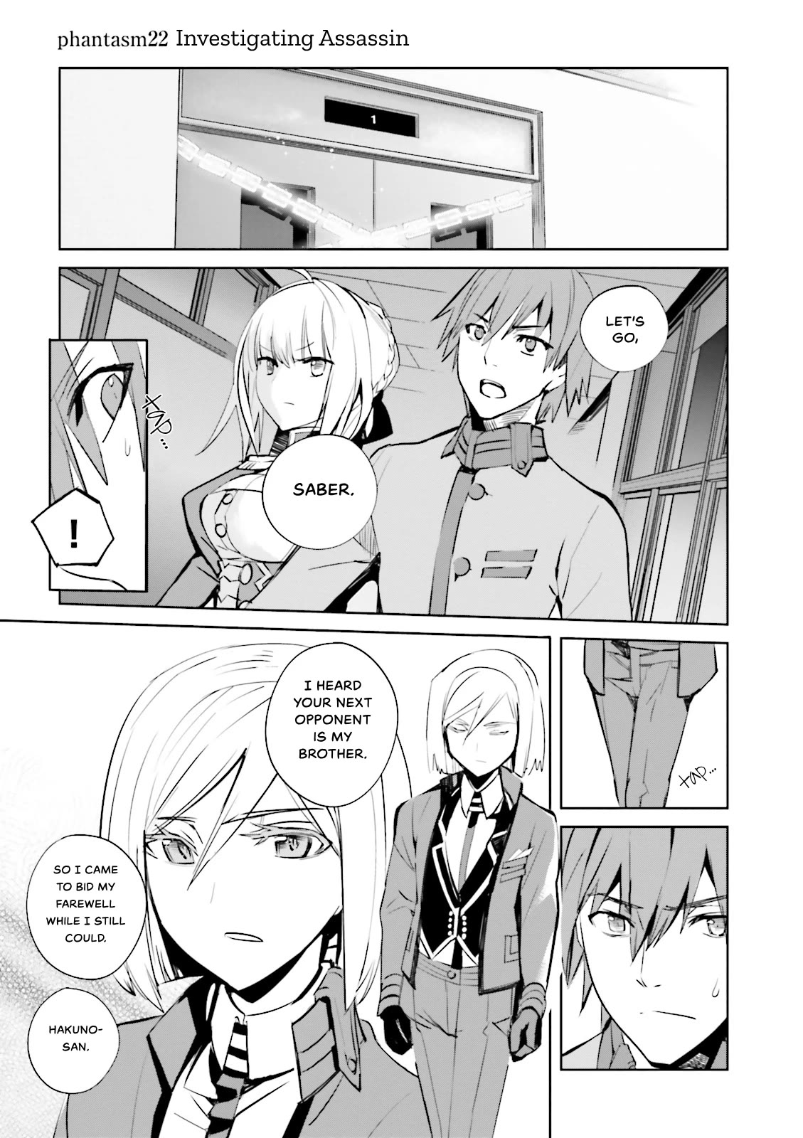 Fate/Extra Chapter 22 page 1 - Chapter 22: Investigating Assassin