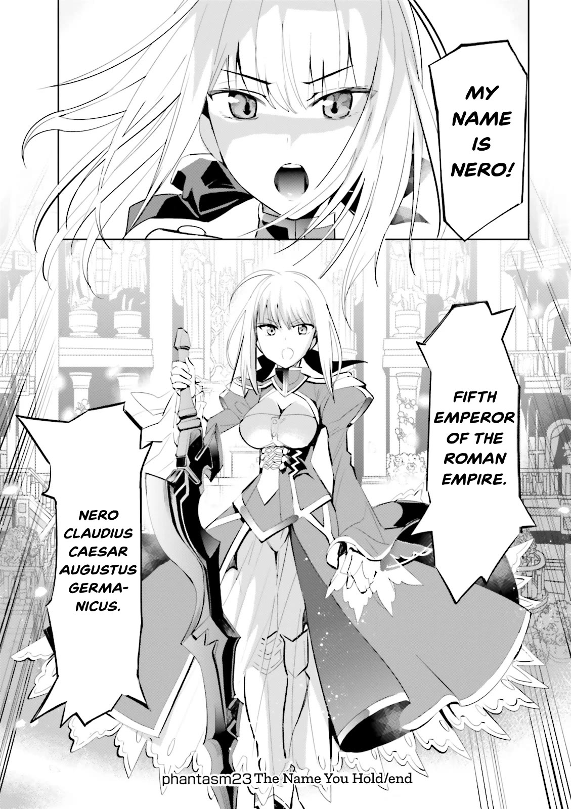 Fate/Extra Chapter 23 page 16 - Chapter 23: The Name You Hold