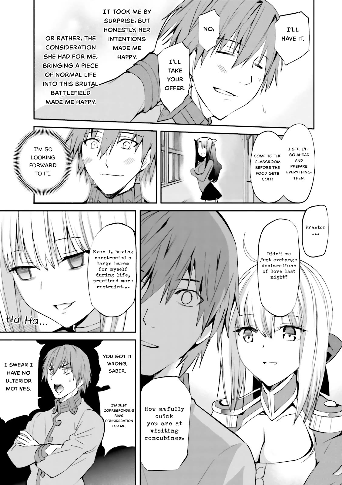 Fate/Extra Chapter 26 page 9 - Chapter 26: Hakuno's Harem Plan!?