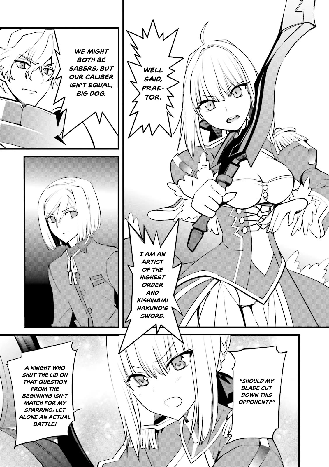 Fate/Extra Chapter 34 page 11 - Chapter 34: Seventh Heaven Art Graph