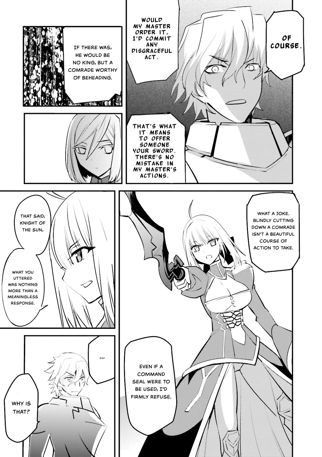Fate/Extra Chapter 34 page 13 - Chapter 34: Seventh Heaven Art Graph