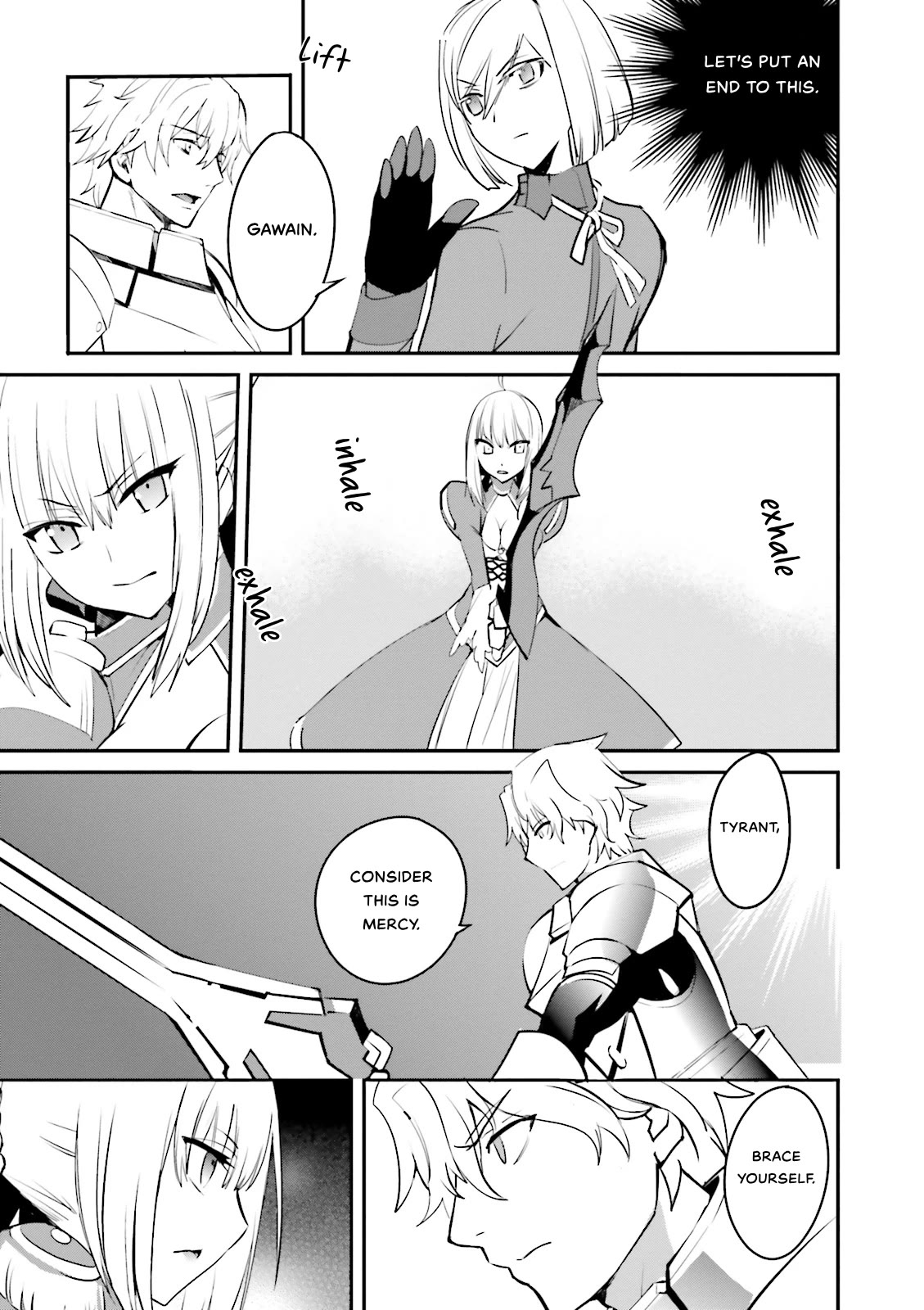 Fate/Extra Chapter 34 page 21 - Chapter 34: Seventh Heaven Art Graph