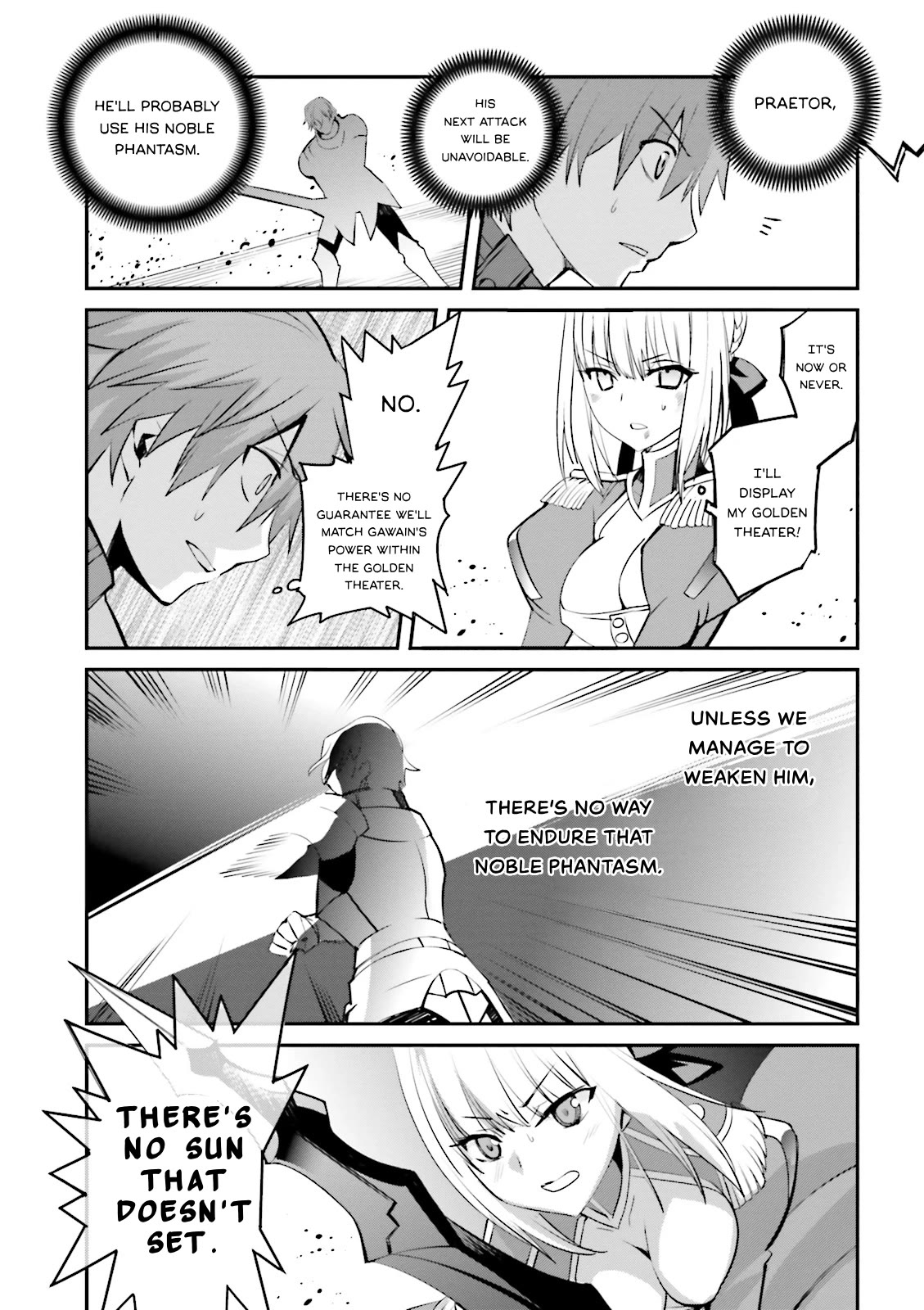 Fate/Extra Chapter 34 page 22 - Chapter 34: Seventh Heaven Art Graph