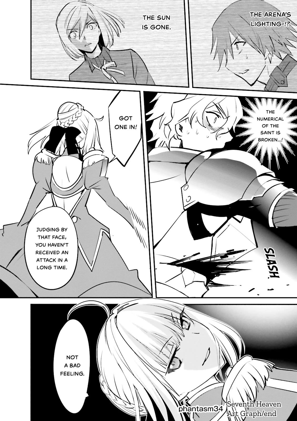 Fate/Extra Chapter 34 page 24 - Chapter 34: Seventh Heaven Art Graph