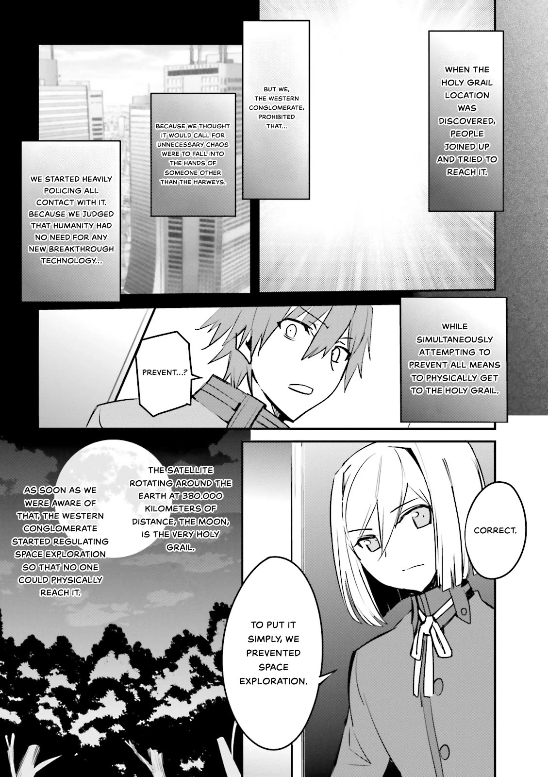 Fate/Extra Chapter 34 page 5 - Chapter 34: Seventh Heaven Art Graph
