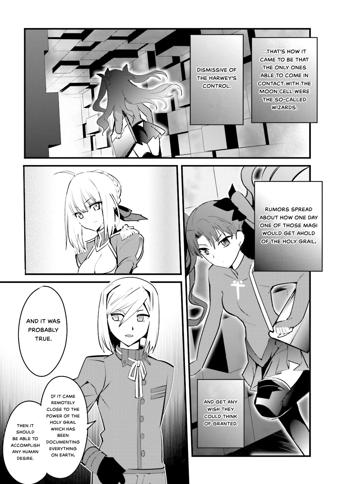 Fate/Extra Chapter 34 page 7 - Chapter 34: Seventh Heaven Art Graph