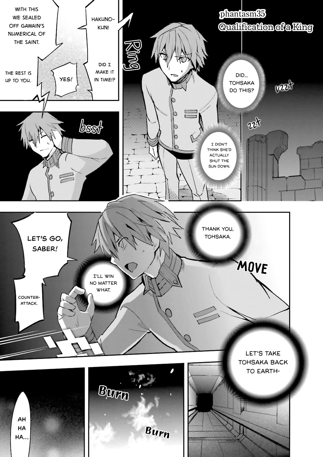 Fate/Extra Chapter 35 page 1 - Chapter 35: Qualification of a King