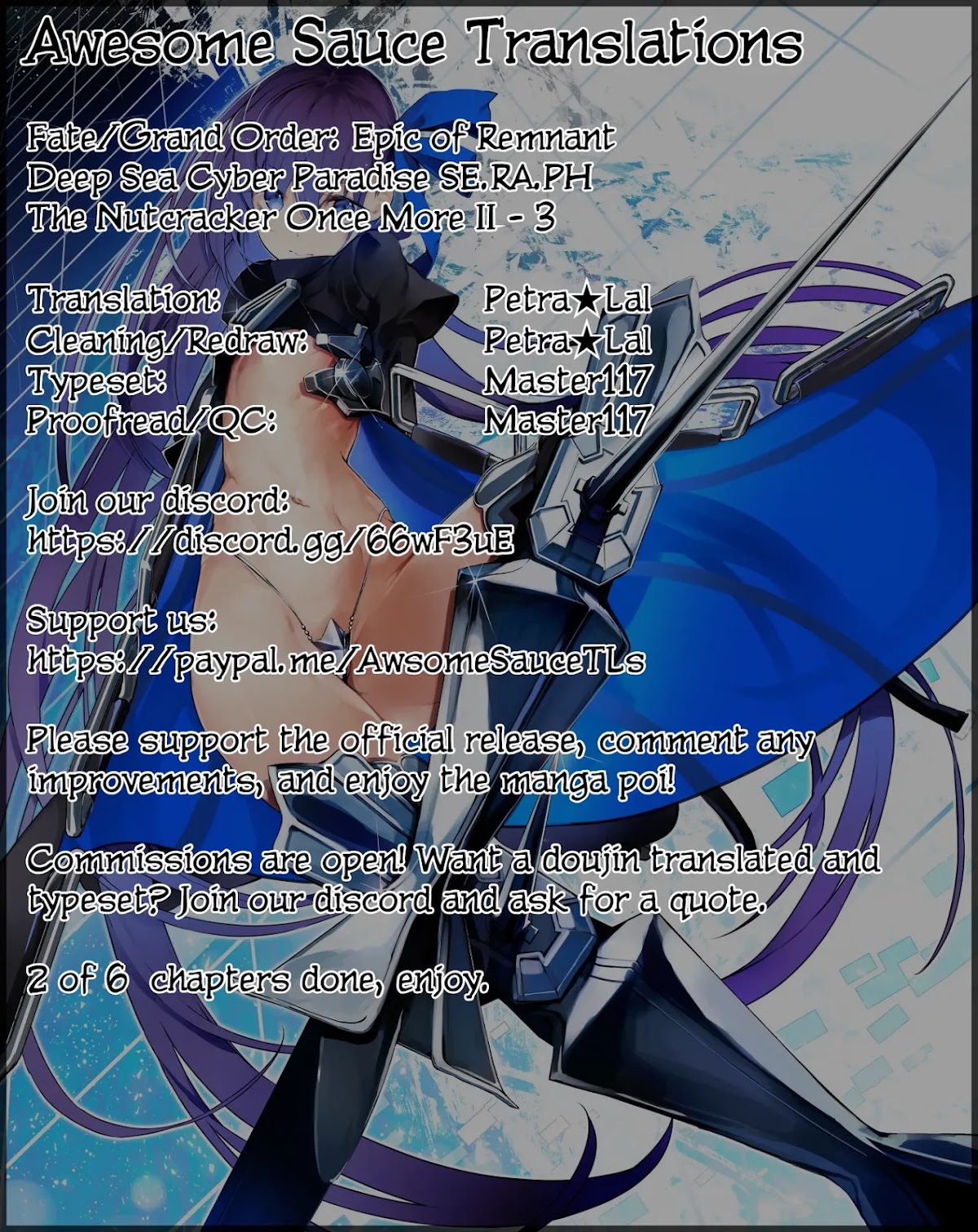 Fate/Grand Order: Epic of Remnant - Deep Sea Cyber-Paradise SE.RA.PH Chapter 15.3 page 1 - Chapter 15.3: The Nutcracker Once More II - 3