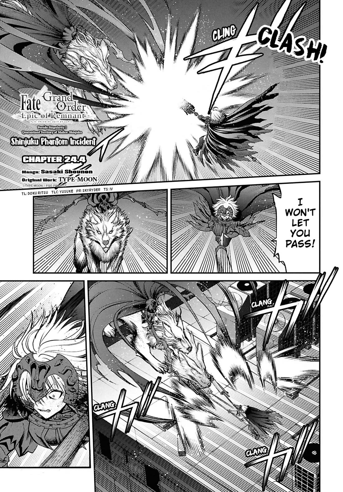 Fate/Grand Order: Epic of Remnant - Pseudo-Singularity I: Quarantined Territory of Malice, Shinjuku - Shinjuku Phantom Incident Chapter 24.4 page 1 - Chapter 24.4