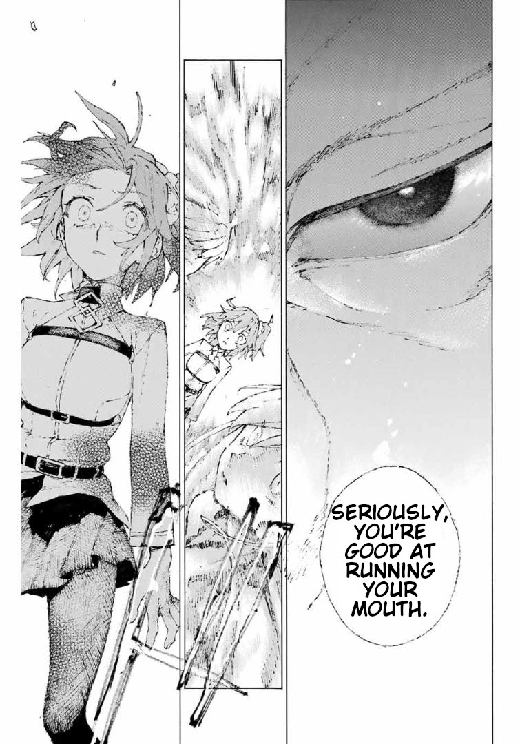 Fate/Grand Order: Epic of Remnant - Seven Duels of Swordsmasters Chapter 14 page 5 - Chapter 14: The Wildfire Approaches (Bottom)