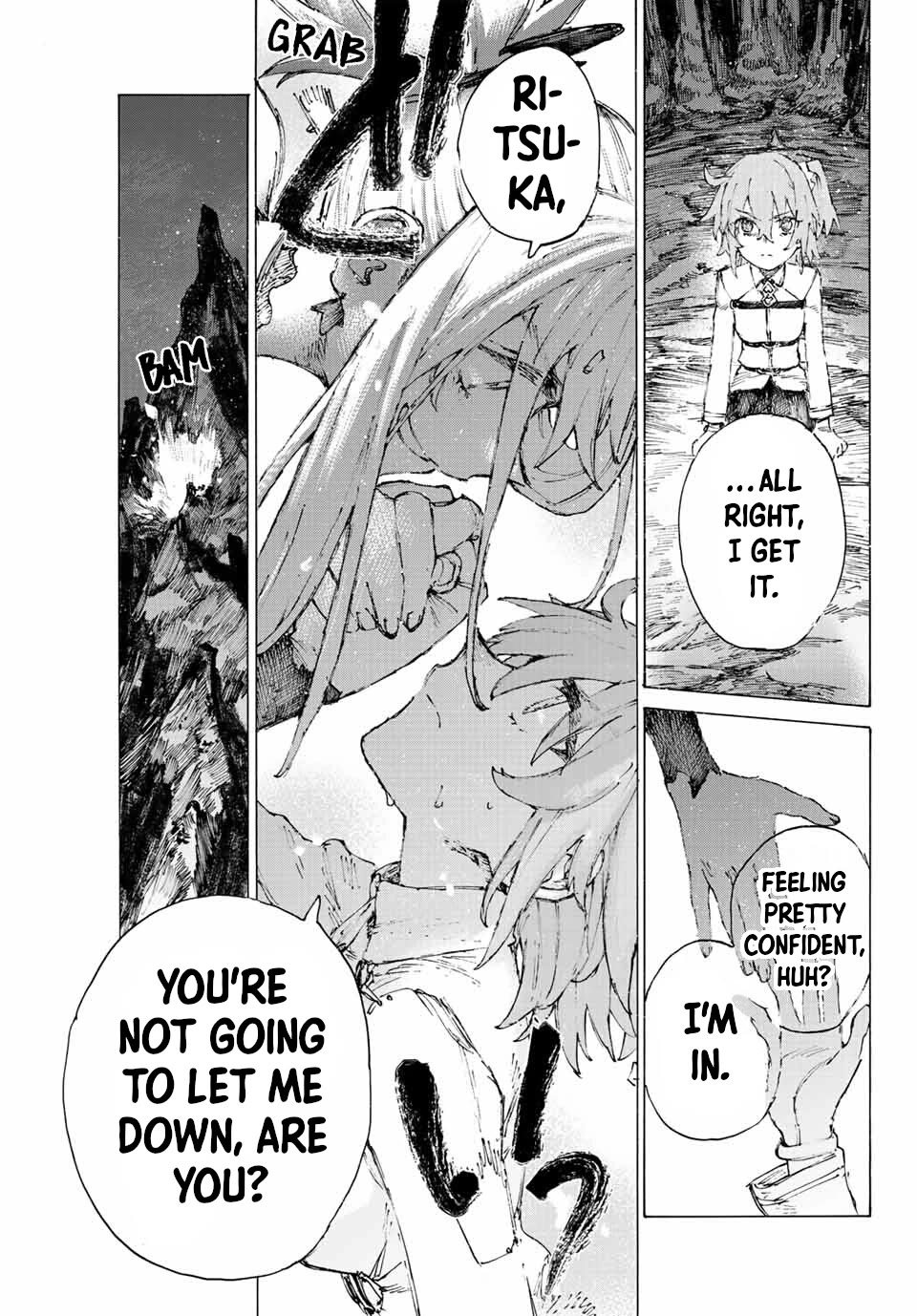 Fate/Grand Order: Epic of Remnant - Seven Duels of Swordsmasters Chapter 41 page 23 - Chapter 41: Sink or Swim