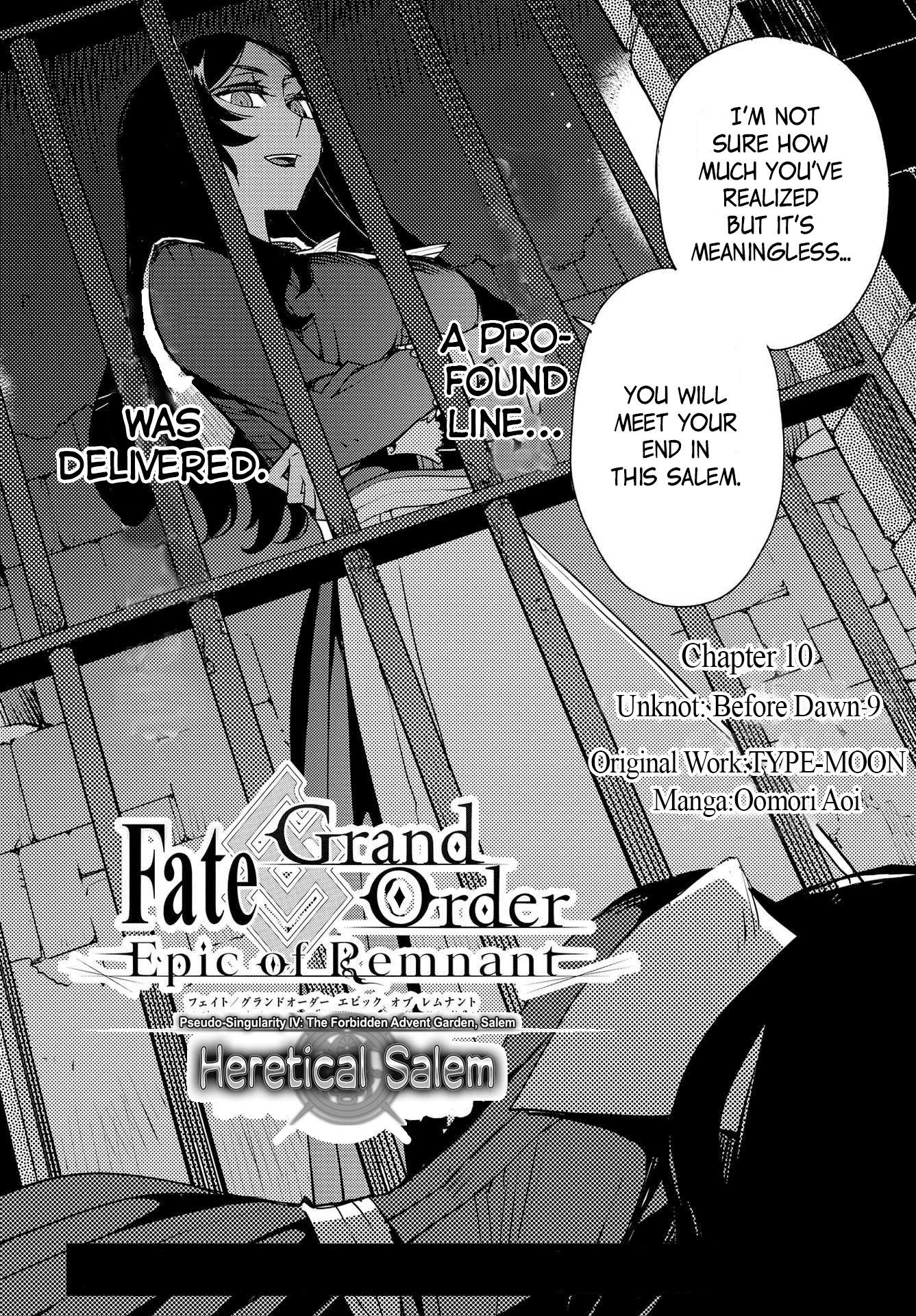 Fate/Grand Order: Epic of Remnant - Subspecies Singularity IV: Taboo Advent Salem: Salem of Heresy Chapter 10 page 2 - Chapter 10: Unknot: Before Dawn 9