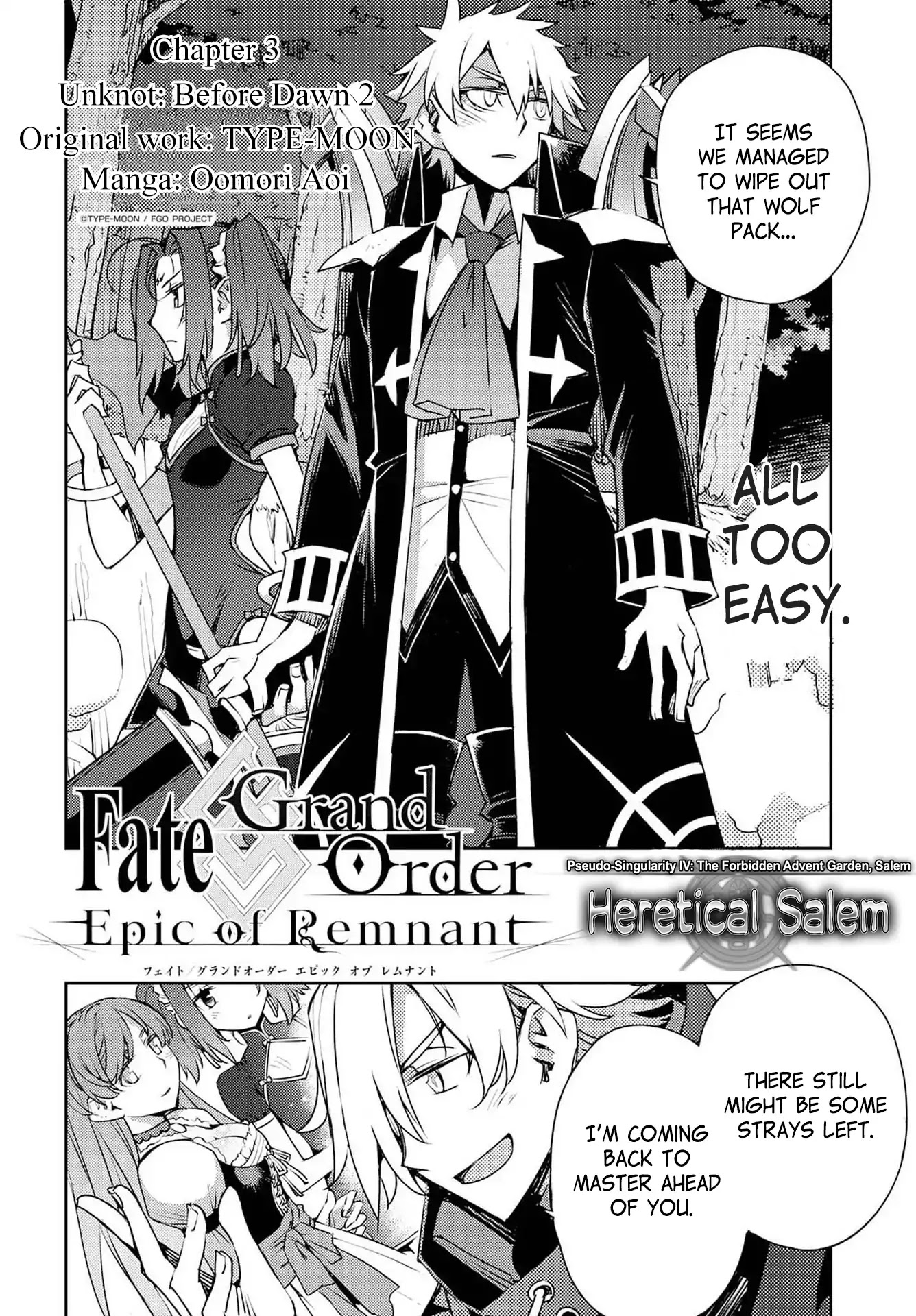 Fate/Grand Order: Epic of Remnant - Subspecies Singularity IV: Taboo Advent Salem: Salem of Heresy Chapter 3 page 4 - Chapter 3: Unknot: Before Dawn 2