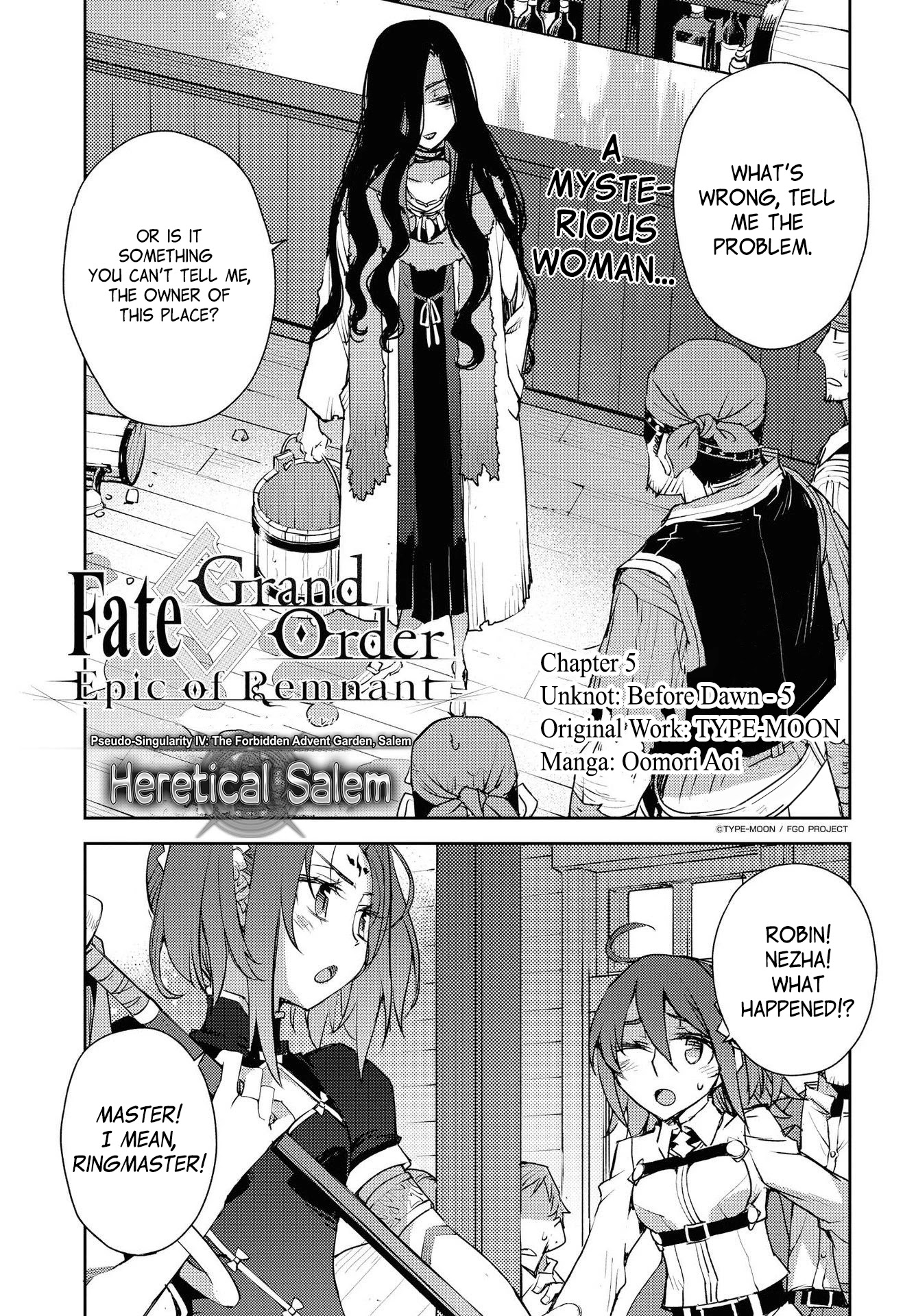 Fate/Grand Order: Epic of Remnant - Subspecies Singularity IV: Taboo Advent Salem: Salem of Heresy Chapter 6 page 1 - Chapter 6: Unknot: Before Dawn 5