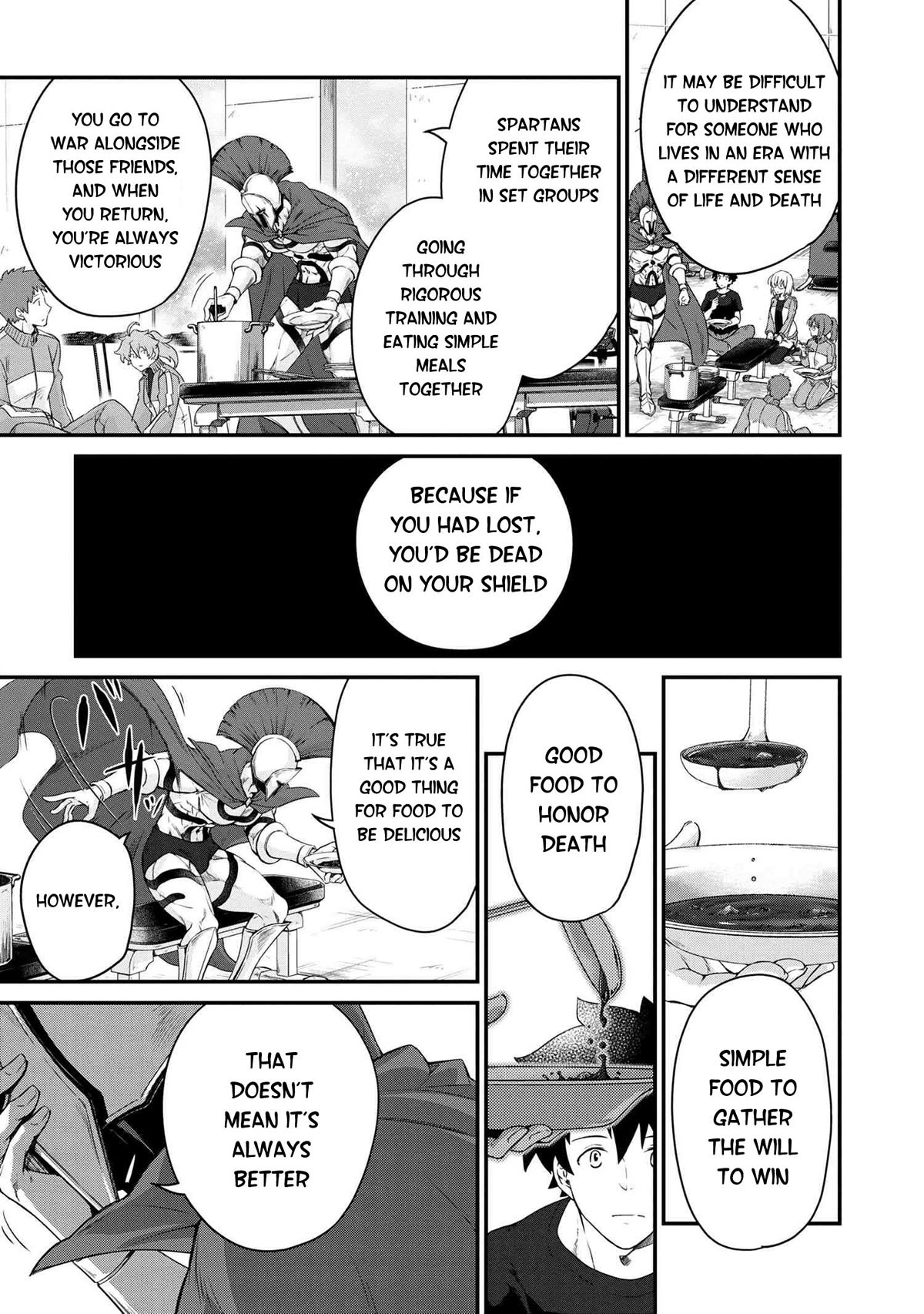 Fate/Grand Order - The Heroic Spirit Food Chronicles Chapter 6 page 19 - Chapter 6: Spartan Meal