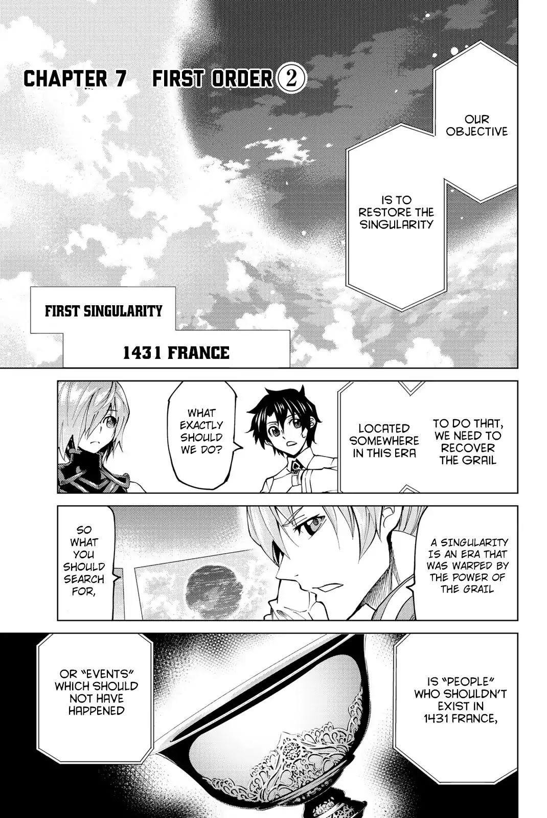 Fate/Grand Order -turas réalta- Chapter 7 page 1 - Chapter 7: First Order (Part 2)