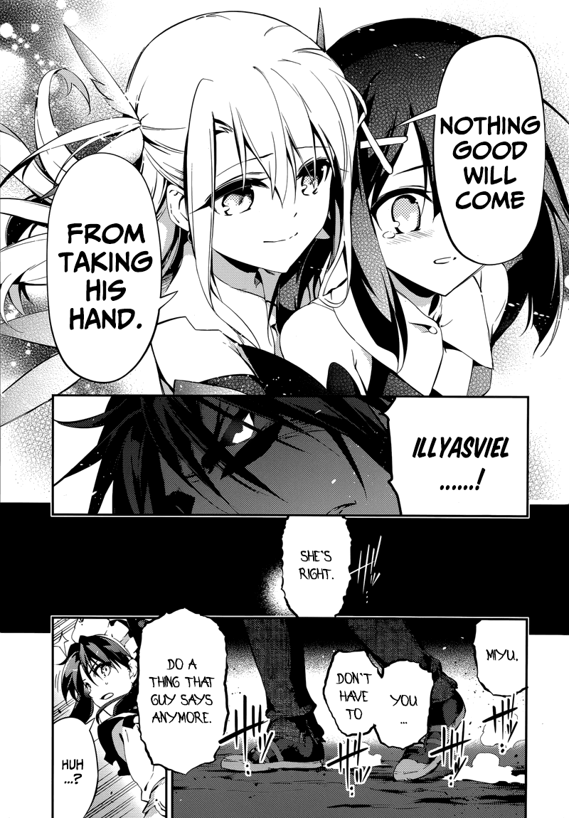 Fate/Kaleid Liner Prisma Illya Drei! Chapter 22.2 page 18 - Chapter 22.2: One Hand Takes, Another Hand Saves