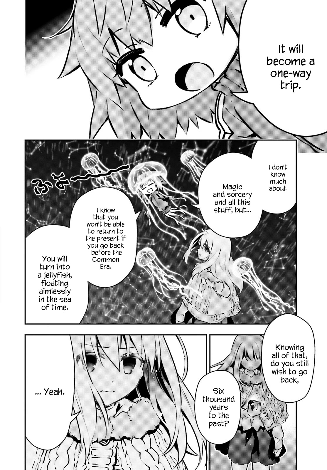 Fate/Kaleid Liner Prisma Illya Drei! Chapter 66.2 page 4 - Chapter 66.2: The Stars Illuminating Their Backs.