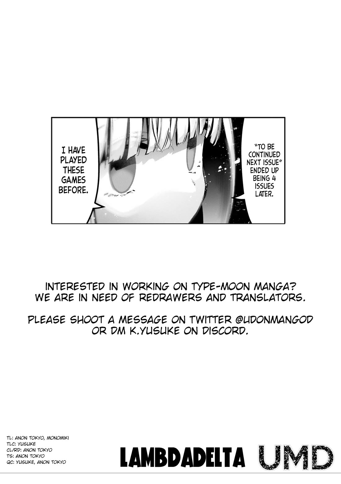 Fate/Kaleid Liner Prisma Illya Drei! Chapter 75.2 page 16 - Chapter 75.2: Who Am I?