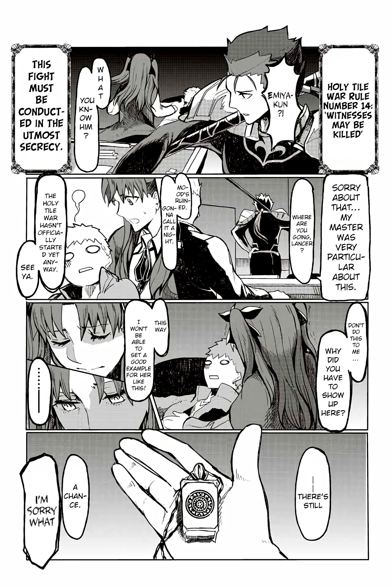 Fate/Mahjong Night - Seihai Sensou Chapter 11 page 2 - Chapter 11: Turn 11