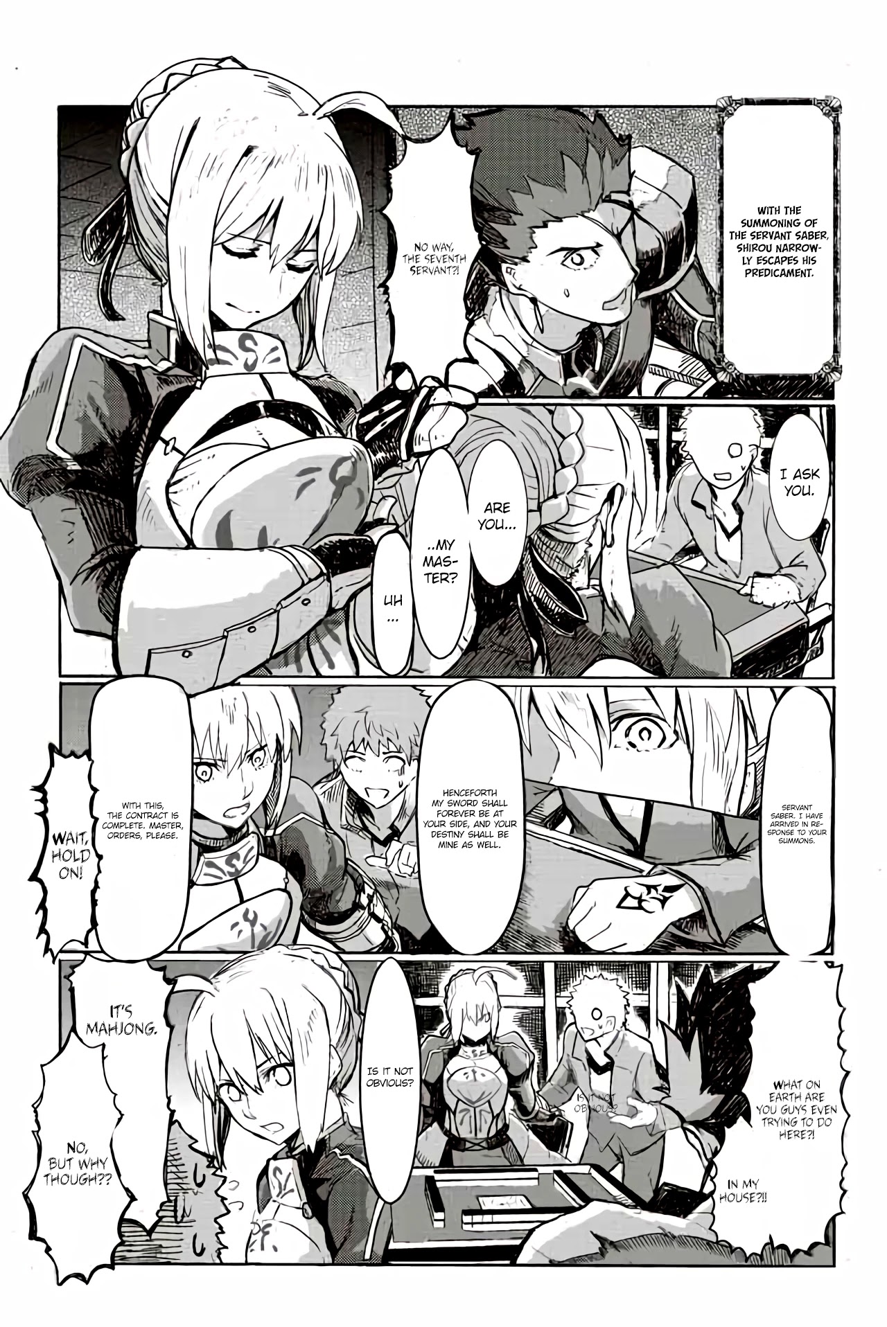 Fate/Mahjong Night - Seihai Sensou Chapter 17 page 1 - Chapter 17: Turn 17