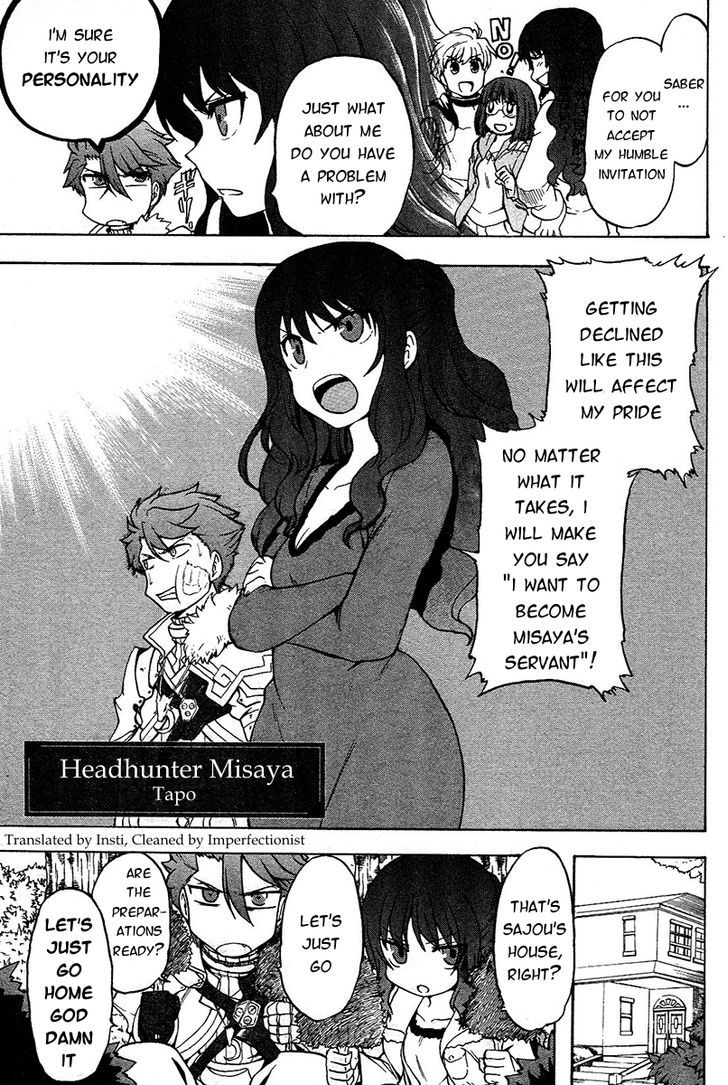Fate/Prototype - Tribute Phantasm Chapter 4 page 2 - Chapter 4 : Headhunter Misaya