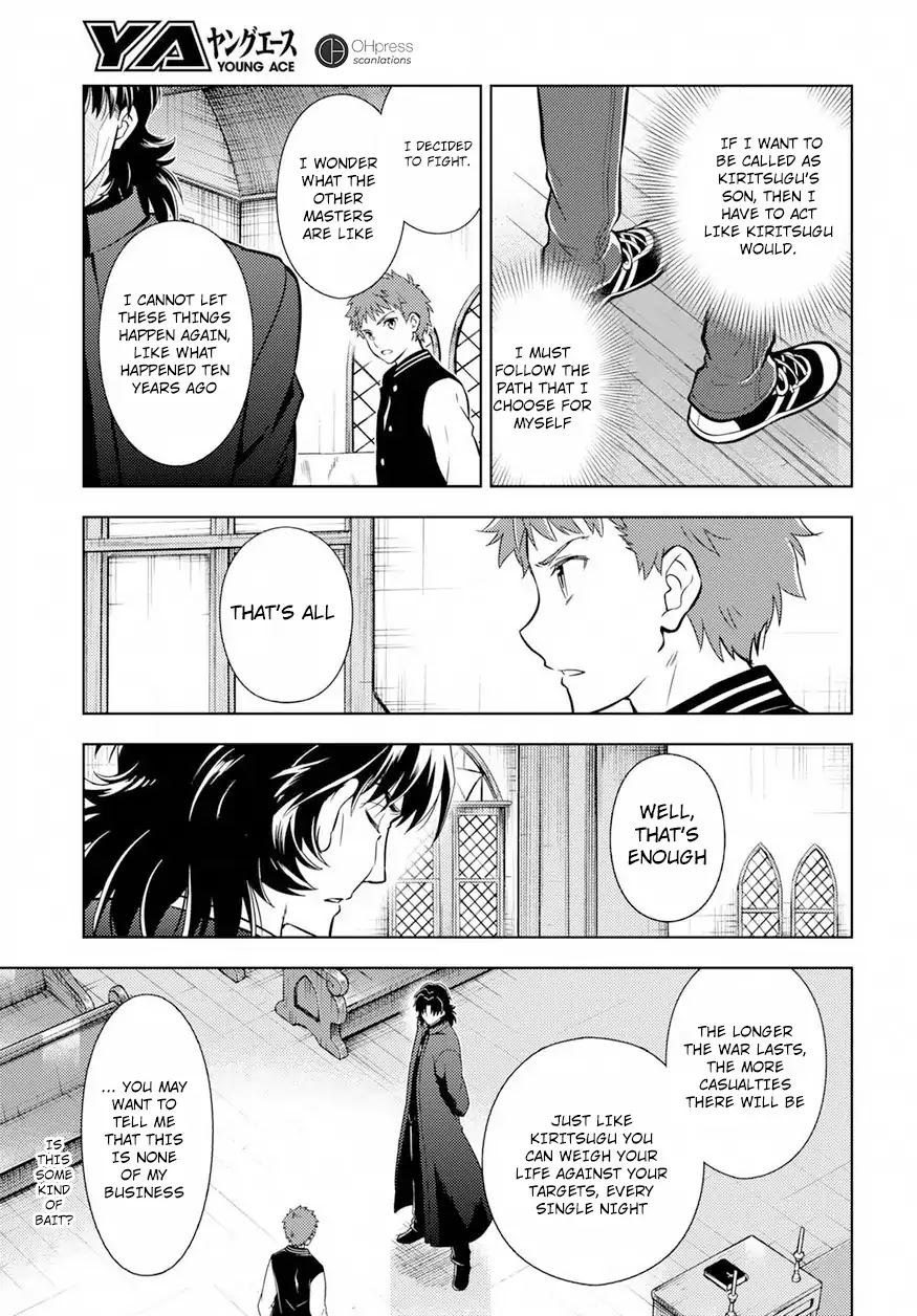 Fate/Stay Night - Heaven's Feel Chapter 15 page 23 - Chapter 15: Day 4 / The Beginning of the Holy Grail War