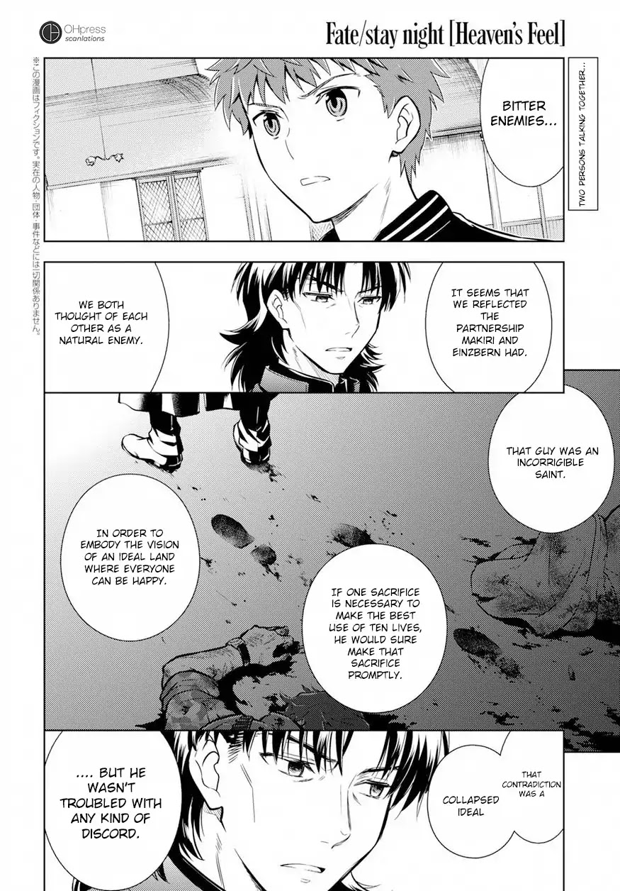 Fate/Stay Night - Heaven's Feel Chapter 15 page 4 - Chapter 15: Day 4 / The Beginning of the Holy Grail War