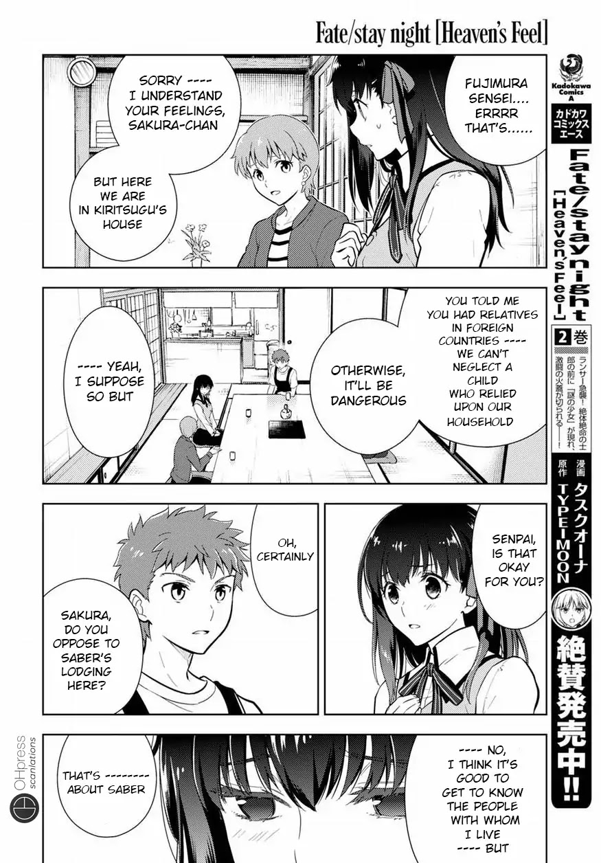 Fate/Stay Night - Heaven's Feel Chapter 16 page 12 - Chapter 16: Day 4
