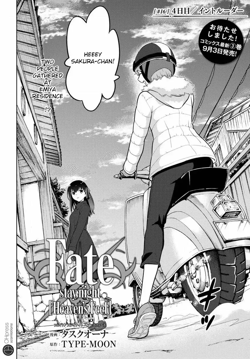 Fate/Stay Night - Heaven's Feel Chapter 16 page 4 - Chapter 16: Day 4