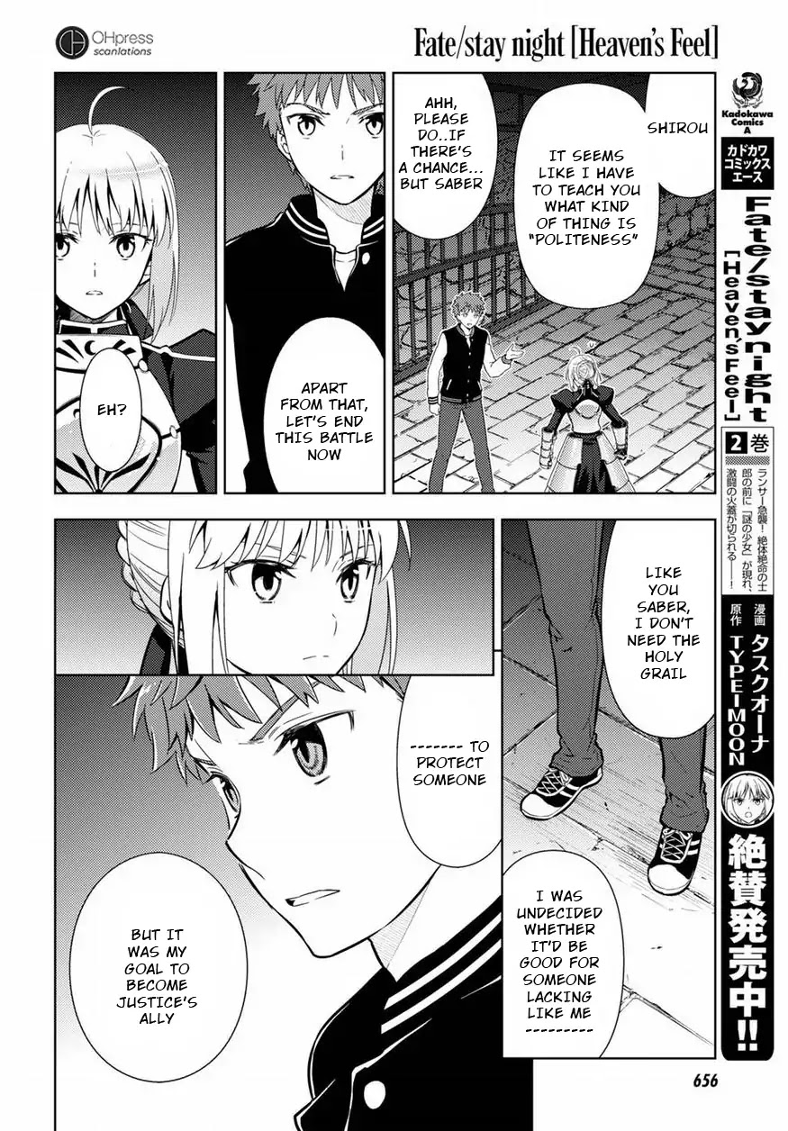 Fate/Stay Night - Heaven's Feel Chapter 20 page 9 - Chapter 20: Day 4 / The Answer Is Only In The Ending (2)