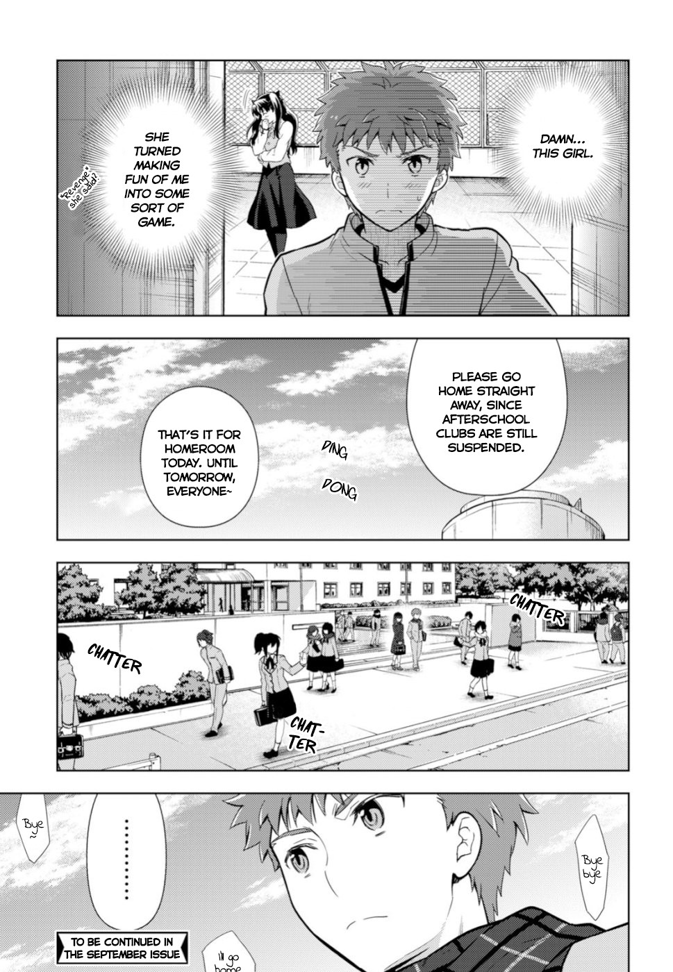 Fate/Stay Night - Heaven's Feel Chapter 49 page 11 - Chapter 49: Day 8 / Challenging the Shadow (1)