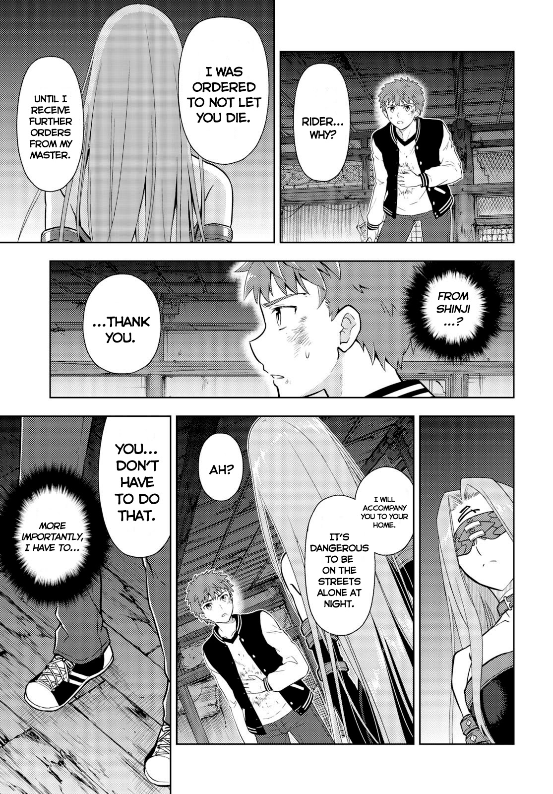 Fate/Stay Night - Heaven's Feel Chapter 56 page 27 - Chapter 56: Day 8 / The Fight at Ryuudou Temple (1)