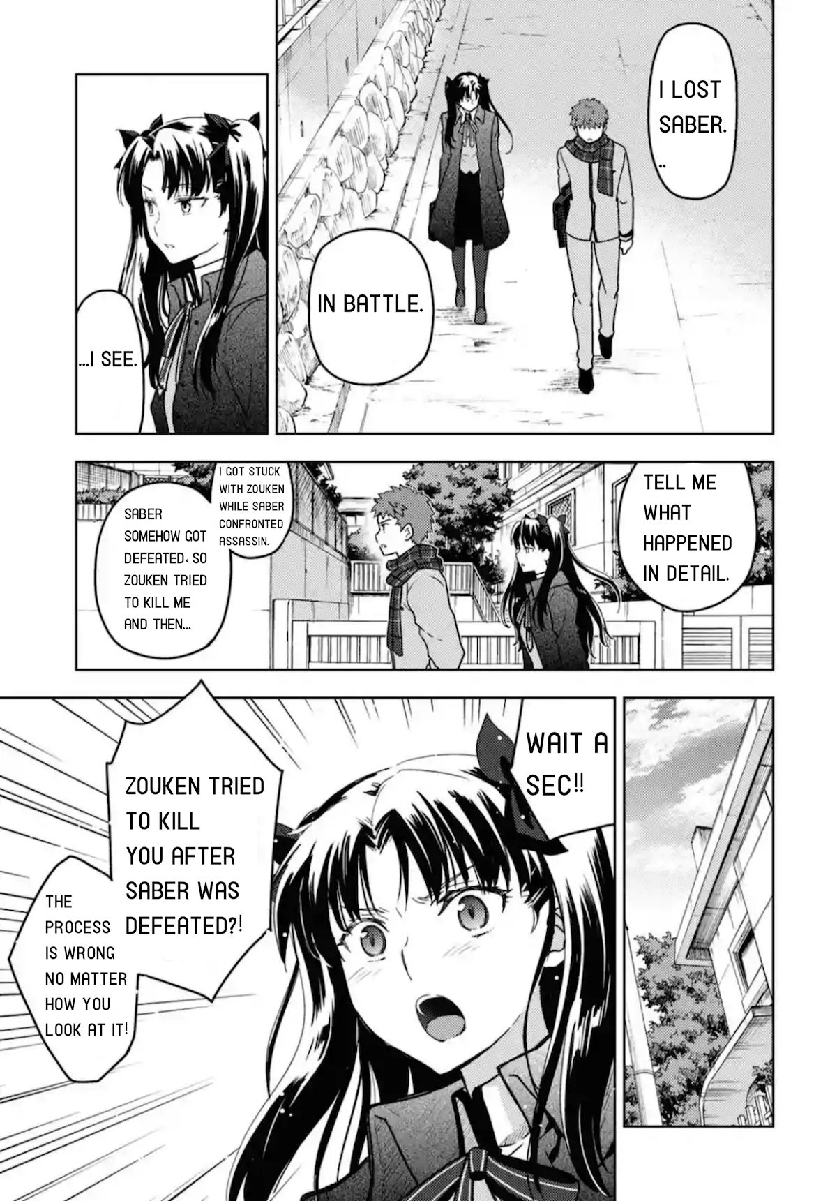 Fate/Stay Night - Heaven's Feel Chapter 60 page 3 - Chapter 60: Rin's questions and answers