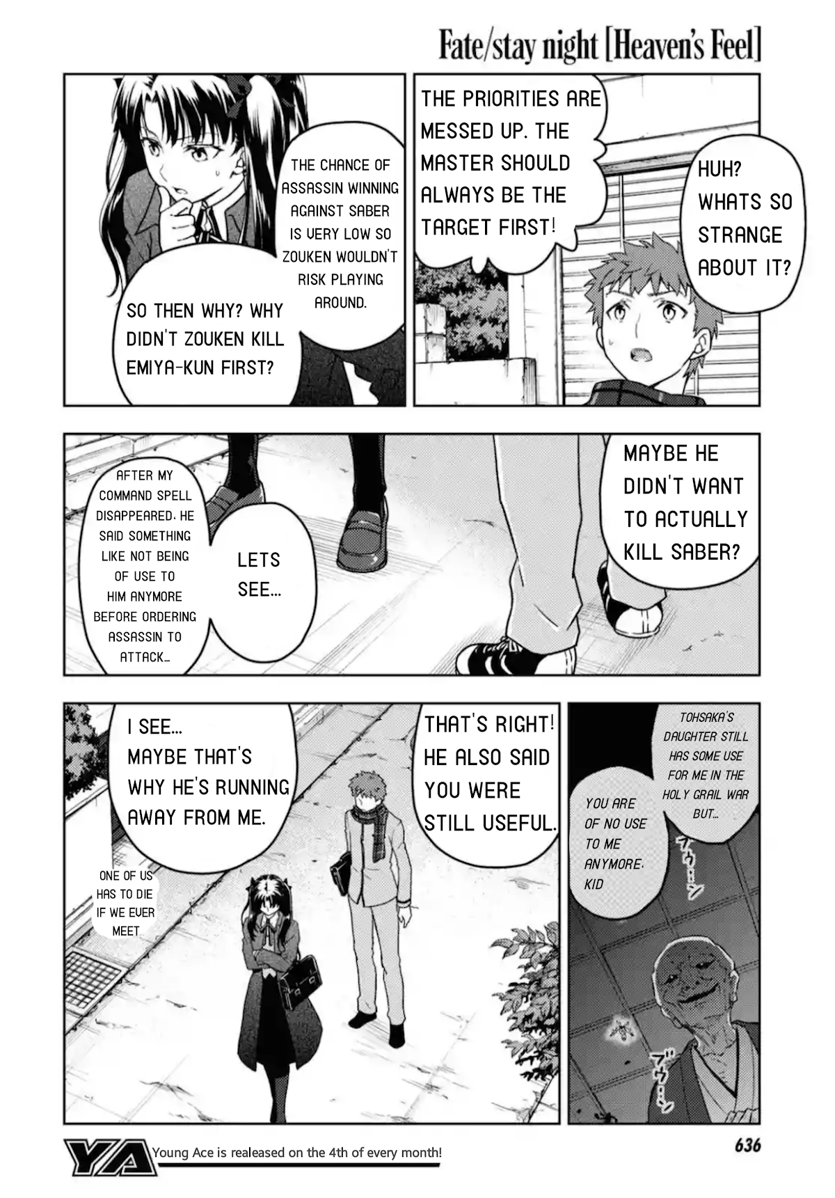 Fate/Stay Night - Heaven's Feel Chapter 60 page 4 - Chapter 60: Rin's questions and answers