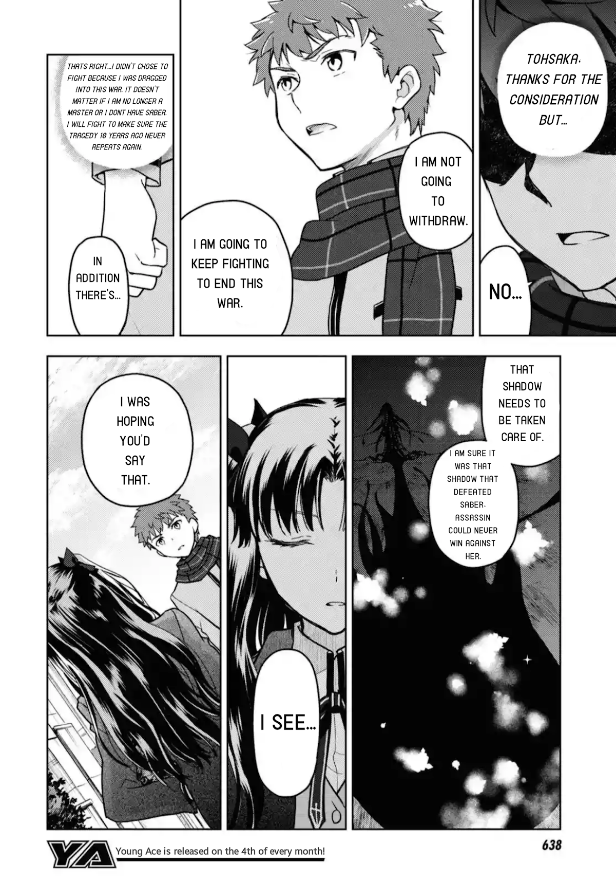 Fate/Stay Night - Heaven's Feel Chapter 60 page 6 - Chapter 60: Rin's questions and answers