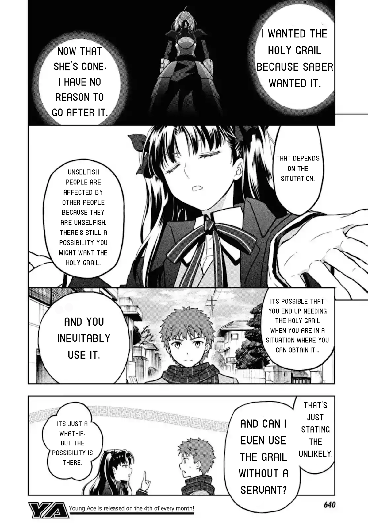 Fate/Stay Night - Heaven's Feel Chapter 60 page 8 - Chapter 60: Rin's questions and answers